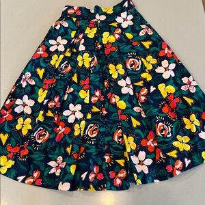 Emily and Fin Vibrant Floral A-Line Skirt